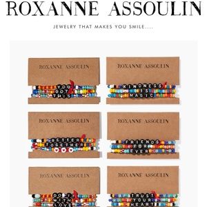 Roxanne Assoulin set of six beaded bracelets